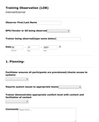 Image result for Training Observation Report Example