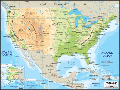 map of the united states with major cities and highways - united states ...