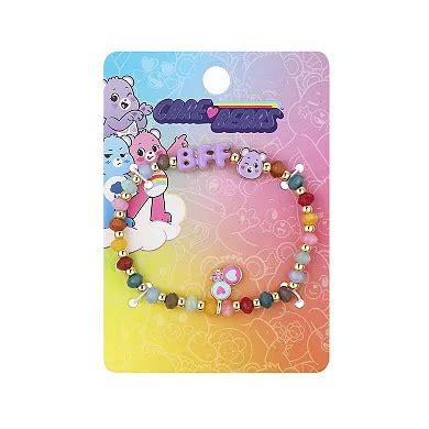 Care Bears Gold Tone Multi Color Beaded Share Bear "BFF" Lollipop ...