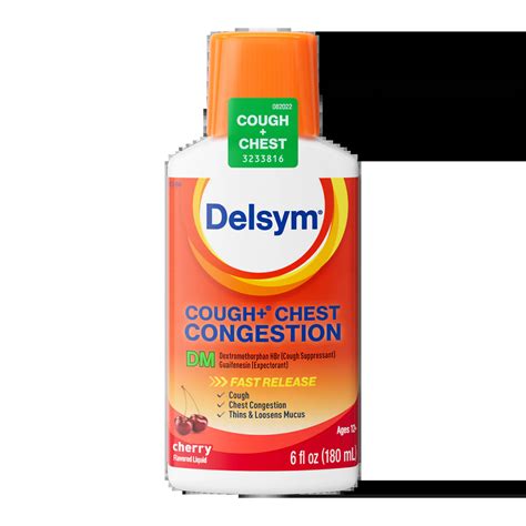 Delsym Cough Chest Congestion DM Liquid | Delsym