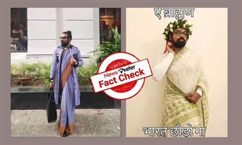 Man wearing saree has nothing to do with anti-Brahmin graffiti in JNU