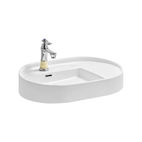 Cera - Table Top Rectangle White Wash Basin - A2020105 by Decure.in