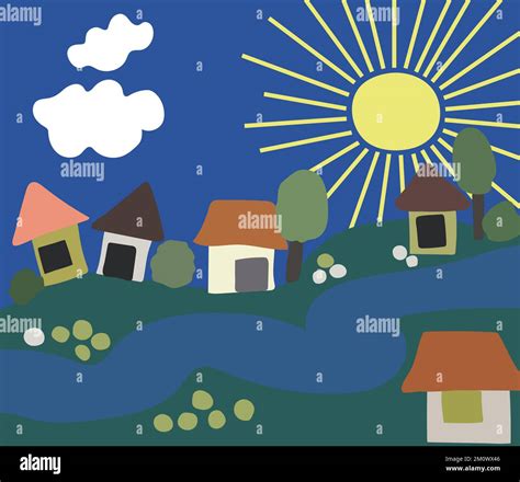 Cartoon Landscape Vector 的图像结果
