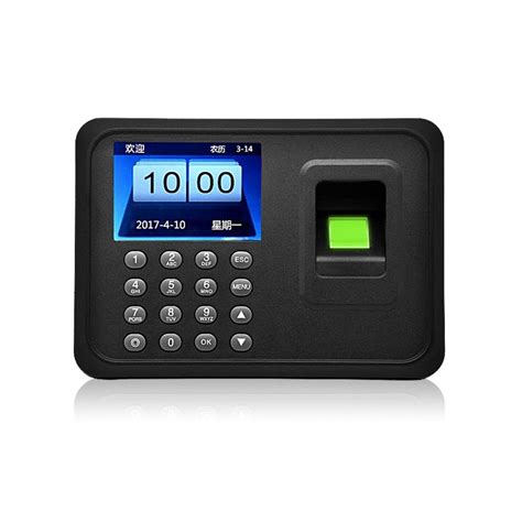 OBO HANDS Fingerprint Attendance Machine LCD Display USB Biometric DC ...