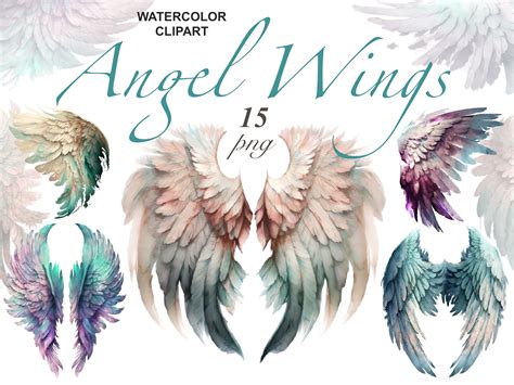 Colorful Angel Wings Clipart Graphic by FantasyDreamWorld · Creative ...