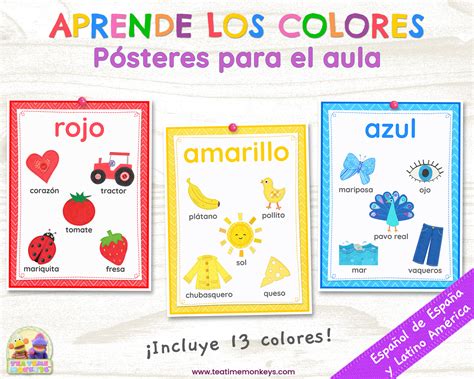 Aprende los colores en español – Colours Posters in Spanish - Payhip