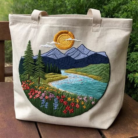 20 Unique Embroidery Tote Bag Ideas for Creative Inspiration | Tote bag ...