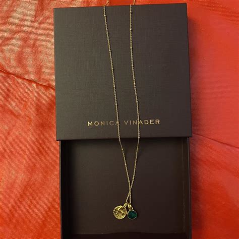 Monica Vinader Necklace - long chain charm necklace... - Depop