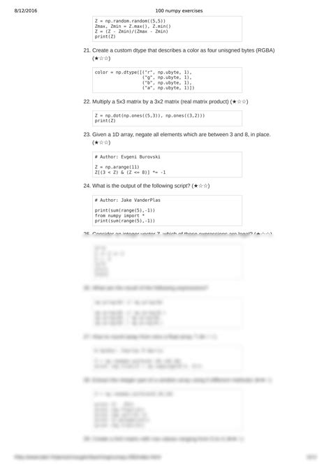 Image result for Numpy Exercises with Python