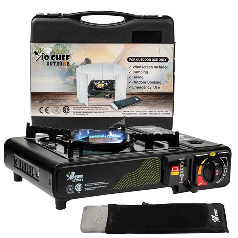 JoChef Butane Camping Stove - 9,500 BTU Portable Gas Stove - Ideal for ...