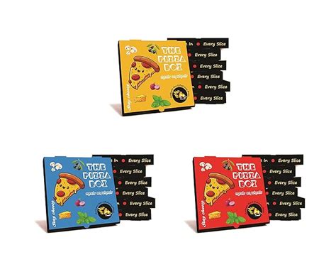 Bleus Premium Packaging Pizza Delivery Cardboard Box, Size_ 10x10x1.5 ...