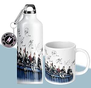 Buy NH10 DESIGNS Bts Signature logo Printed Coffee Mug, 600ml Sipper ...