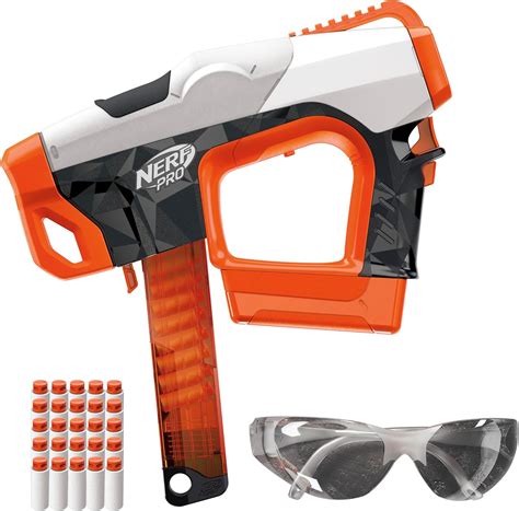 Amazon.com: Nerf Pro Sender Half-Length Semi Automatic Dart Blaster ...