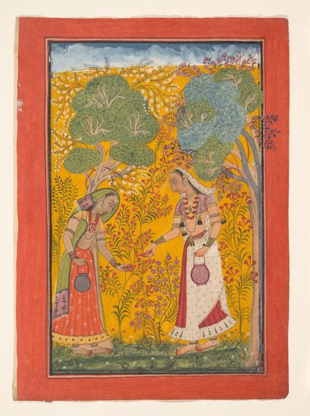 Indian Miniature Art - Vasanti Ragini, Garland of Musical Modes ...