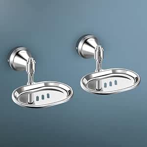Plantex 304 Grade Stainless Steel Soap Holder for Bathroom/Wall Mounted ...
