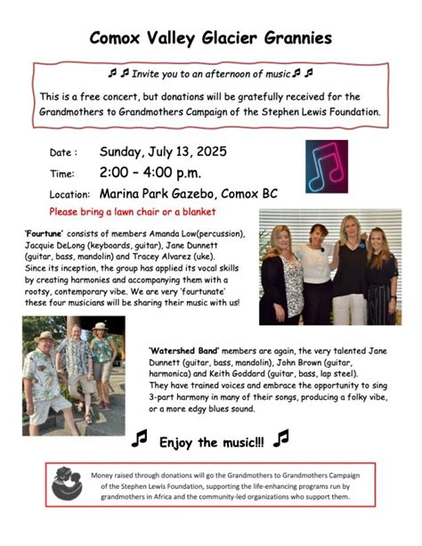 Summer Concert Featuring Fourtune and the Watershed Band, Gazebo ...