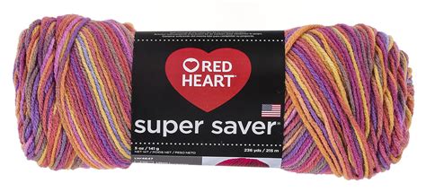 Red Heart Super Saver Yarn, Melonberry Print : Amazon.in: Home & Kitchen