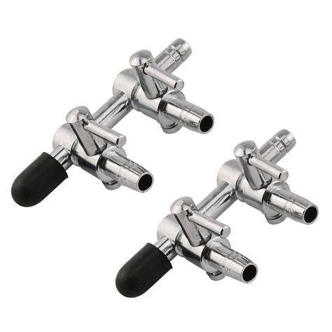 E-outstanding Air Splitter 2PCS 2-Way Stainless Steel Air Flow ...