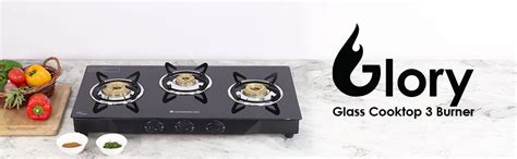Buy Wonderchef Glory 3 Burner Glass Cooktop, Black 8mm Toughened Glass ...