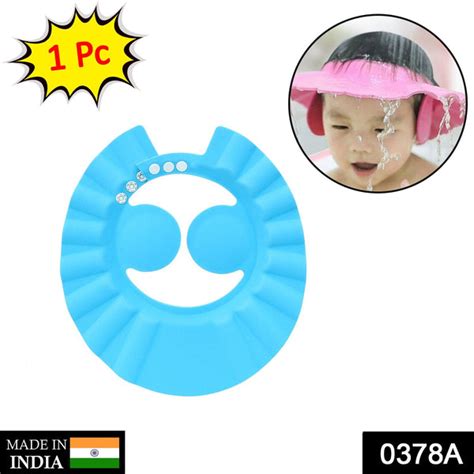 0378A Adjustable Safe Soft Bathing Baby Shower Cap – Amd-Deodap