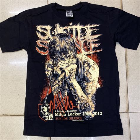 Jual Suicide Silence Mitch Lucker Rock Band Shirt | Shopee Indonesia