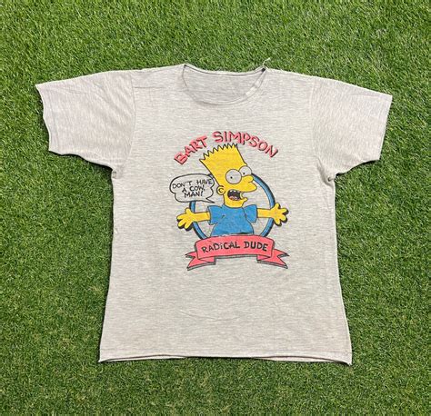 Vintage Bart Simpson T Shirt Tee the Simpsons Size Small S 1980s 90s ...