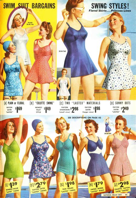 1940s Bathing Suits, Swimsuits and Swimwear | Kläder, Badkläder