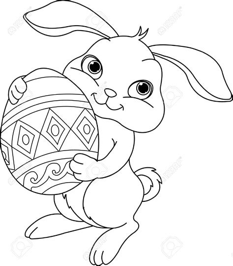 Easter Bunny Sketch at PaintingValley.com | Explore collection of ...