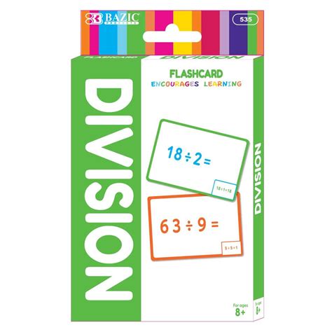 Division Flash Cards (36/Pack) 24 Pack | Geyer Instructional Products