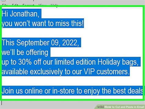 Copy and Paste Email Text 的图像结果