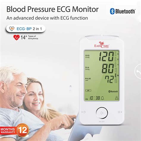 Buy EASYCARE (GERMAN TECH.) 2 IN 1 BLOOD PRESSURE WITH ECG FUNCTION ...