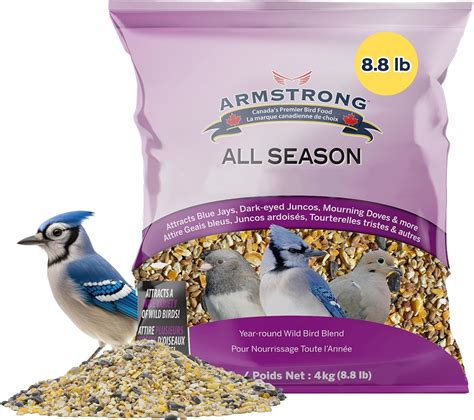 Armstrong All Season Blend, Premium Wild Bird Seed Mix, 4KG (8.8LB) Bag ...