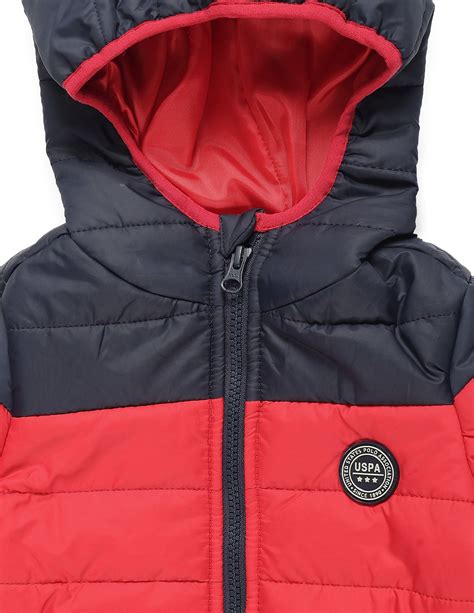 Boys Colour Block Hooded Puffer Jacket – U.S. Polo Assn. India