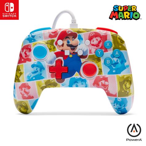Køb PowerA Enhanced Wired Controller - Mario Hero Reel/ Nintendo Switch ...