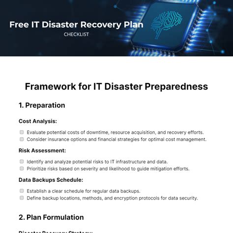 Image result for Disaster Recovery Plan Checklist Template