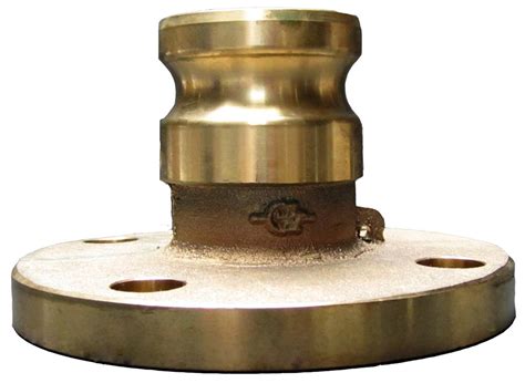 PT Coupling PFA Series PF15A Brass Cam and Groove Hose Fitting, Flange ...