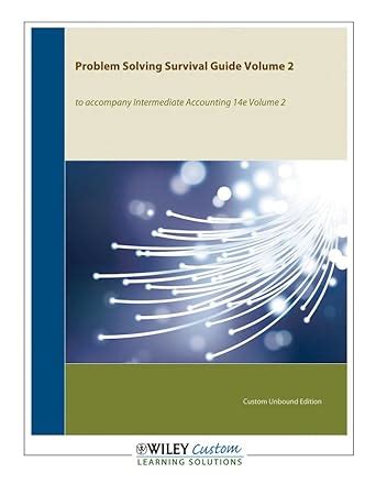 Buy Intermediate Accounting Problem Solving Survival Guide: Chapters 15 ...