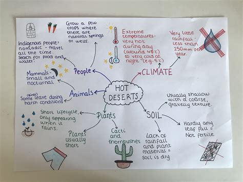 GCSE Geography AQA Hot Deserts 🌵 Climate Diagram