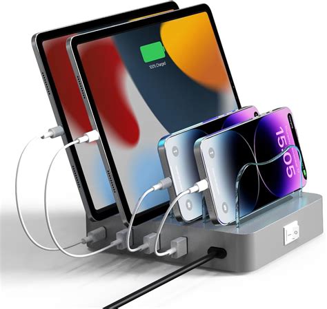 Amazon.com: 100W Charging Station for Multiple Devices - 6-Port Phone ...