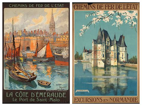 Vintage Travel Posters from the Art Deco Era