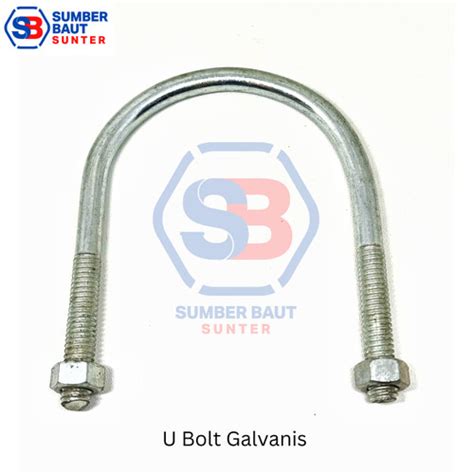 Jual 3/8" x 3" U Bolt Galvanis - U Klem Clamp + 2 Mur - Jakarta Utara ...