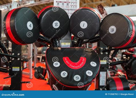 Modern Punching Machine for Boxing Practice and Fitness Exercise Stock ...