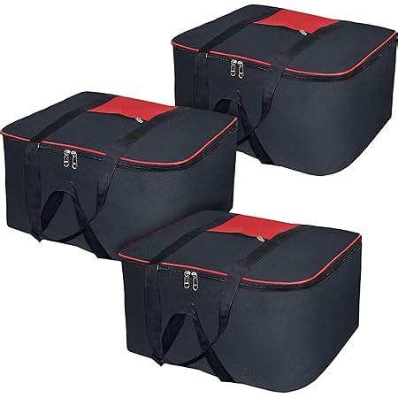 Storite Set Of 3 Moisture Proof Nylon Underbed Storage Bag- (54x46x28 ...