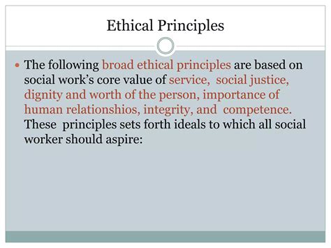 Code of ethics for social worker | PPTX