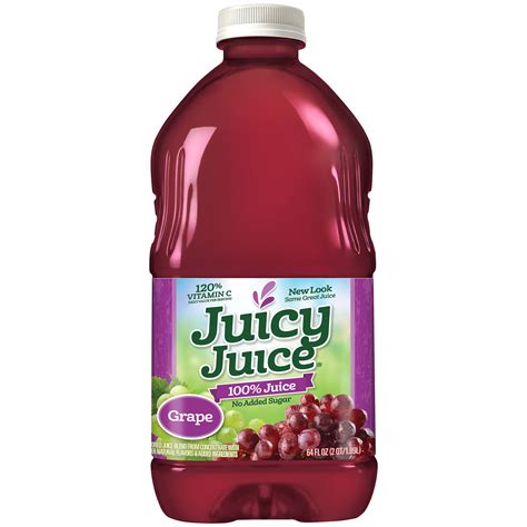 Juicy Juice Grape 100% Juice, 64 fl oz - Walmart.com - Walmart.com