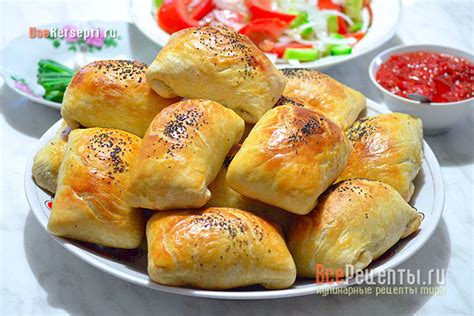 Слоеная самса с мясом в духовке рецепт