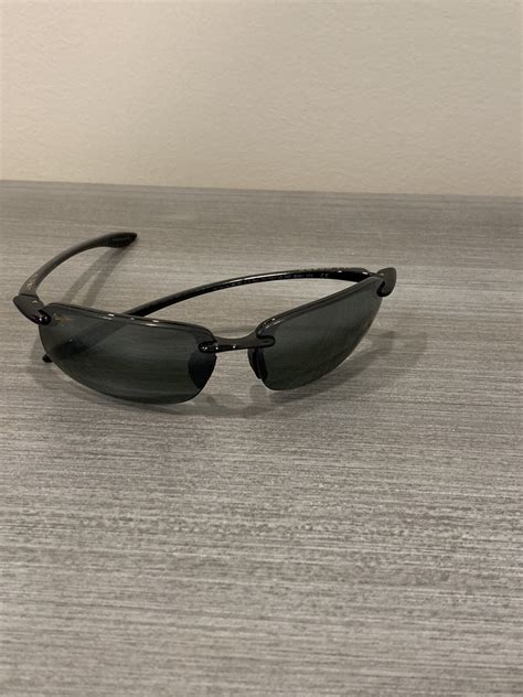 Maui Jim Ho'okipa MJ 407-02 Black Wrap Sunglasses Frames 64-17 130 ...