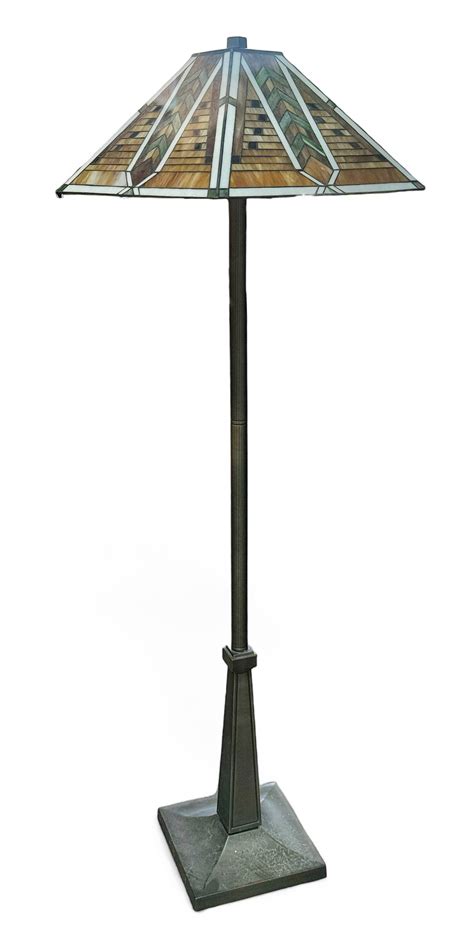 Contemporary Mission Style Floor Lamp. Auction