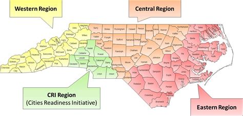 Map Of Counties In North Carolina With Cities at Maddison Chapman blog
