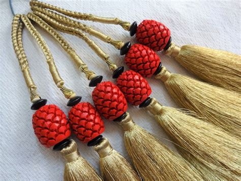 Long Beaded Tassel Pine Apple Charm Tassel Bridal Tassel - Etsy India